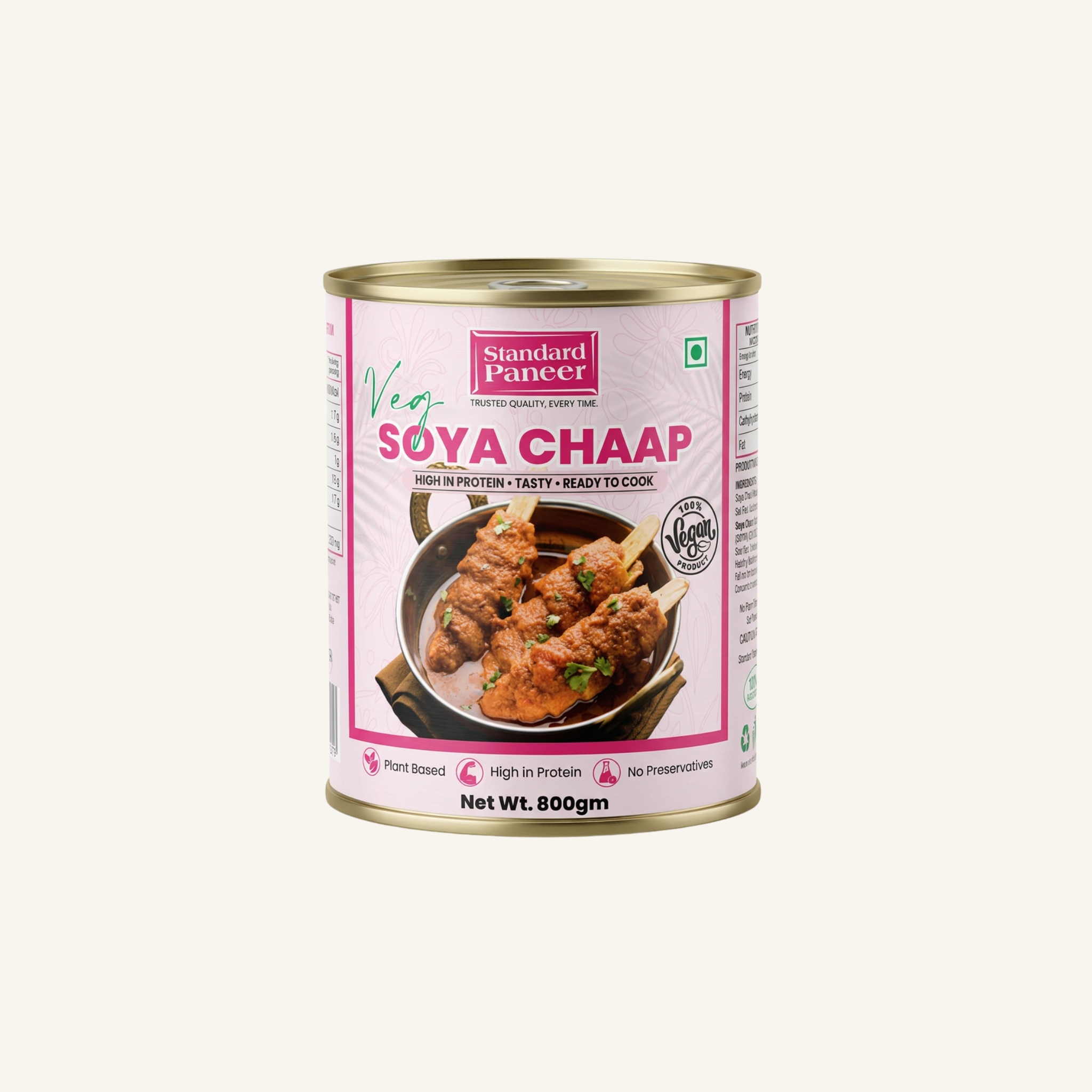 Veg Soya Chaap 800g Tin