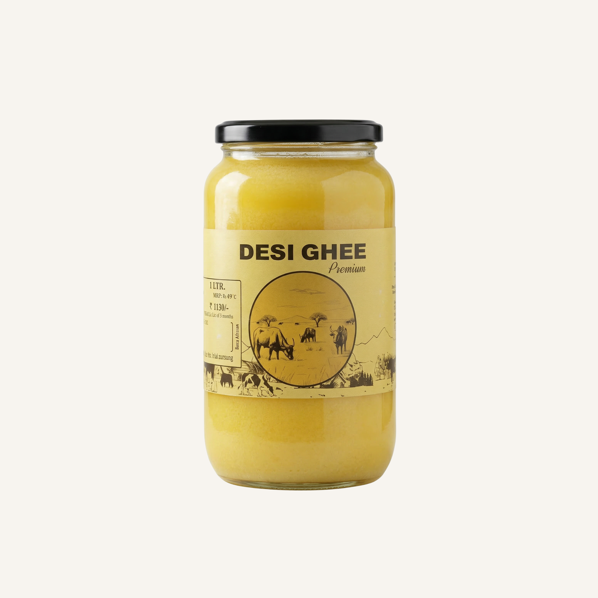 Pure Buffalo Ghee | Glass Jar