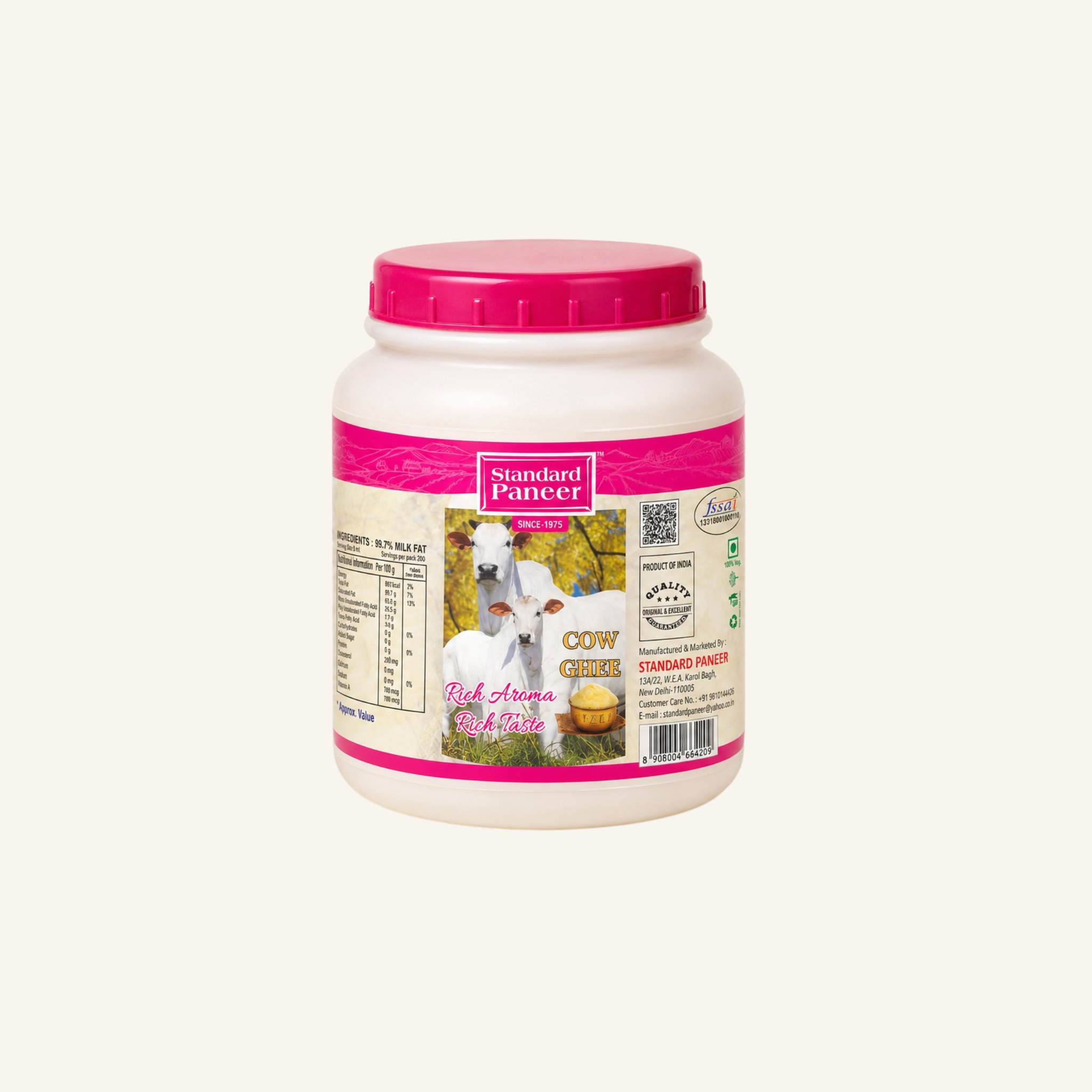 Pure Cow Ghee  | Plastic Jar