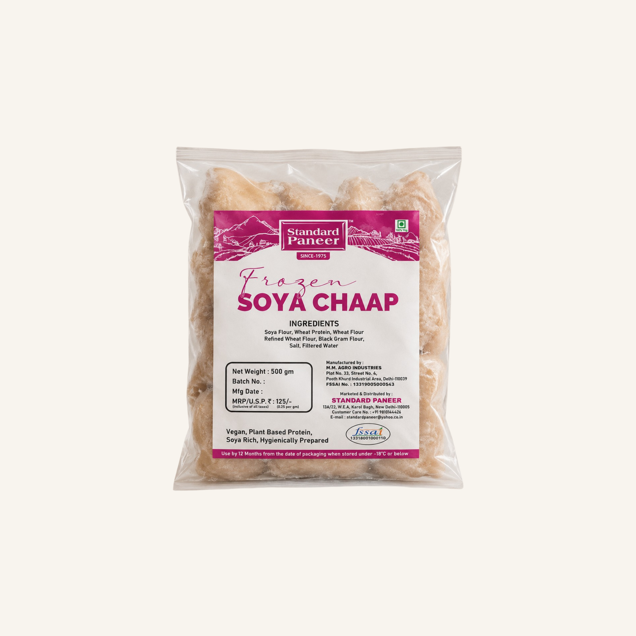 Soya Chaap 500g Frozen Pack